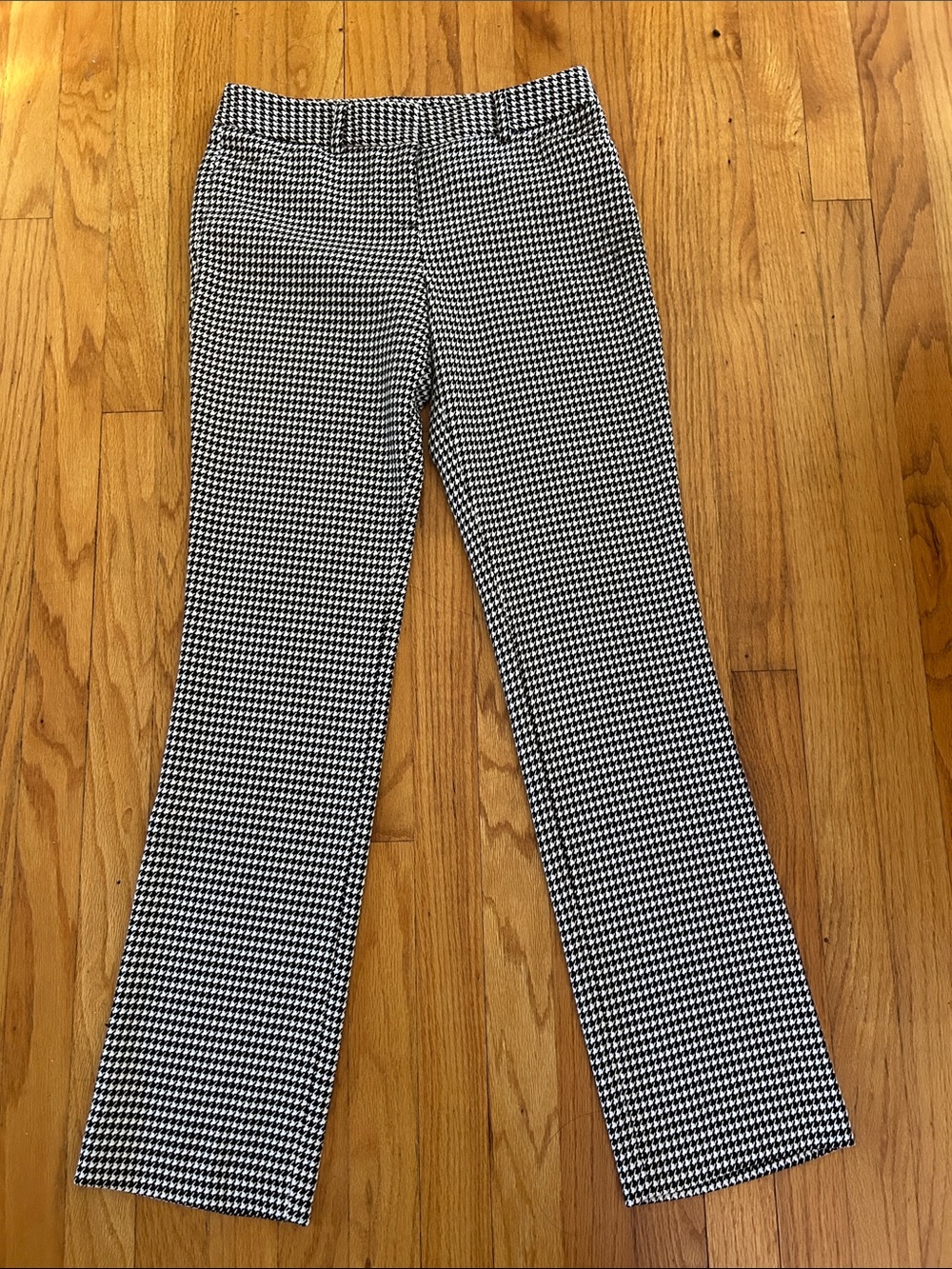 Express Houndstooth  Pants - Black & White